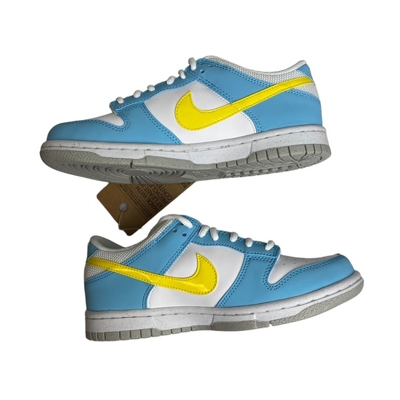 Nike Kid's Dunk Low GS DX3382 400 Homer Simpson Sneaker Size 4Y New with Box - Picture 3 of 11